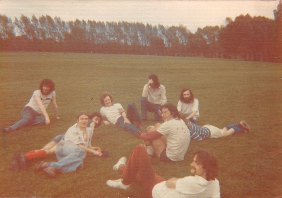 So.. the thin guy in the middle with his back to us… is me! Playing football in Ladybarn Park in Manchester in 1972. This was the thinnest I’ve ever been as an adult. I was bulimic. My one meal a day was a spoonful of cottage cheese on rye bread! But boy was I good at football!