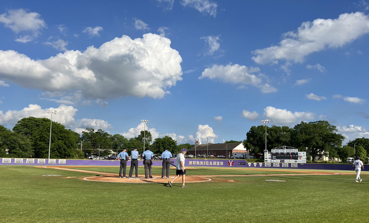 Big-time baseball on a Saturday night in Cartersville ‼️‼️ @lgbaseballpage visiting @CHSHurricaneBSB in a huge Elite 8️⃣ series. #GAHS24