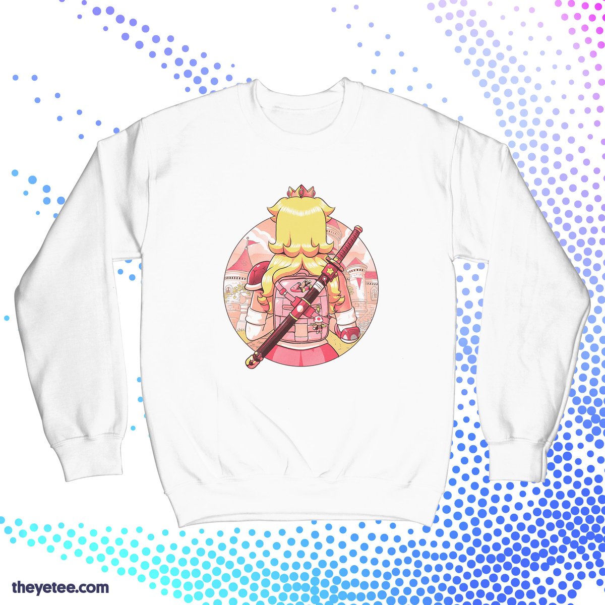 princess peach 1girl solo long hair shirt blonde hair gloves white shirt  illustration images