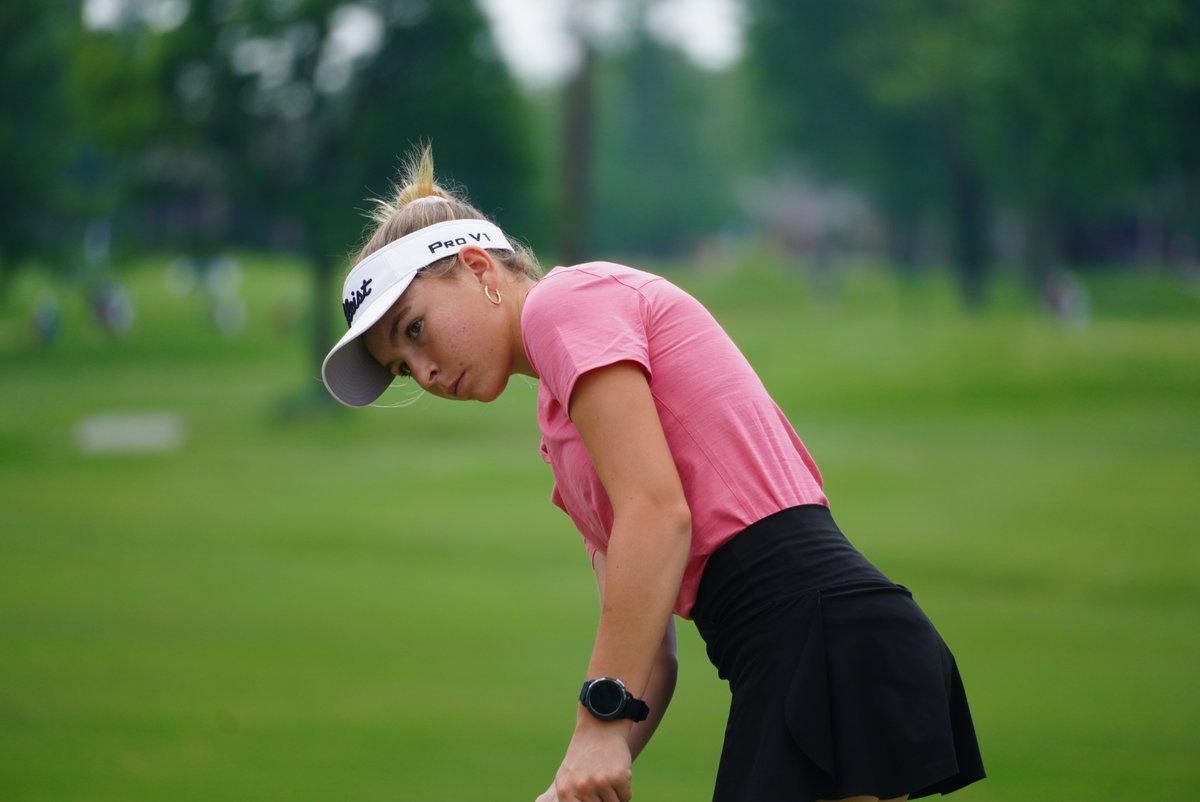 The force was with her today ⭐ Ella Hannant (-6) continues her lead into the final round at #OwensboroJr!