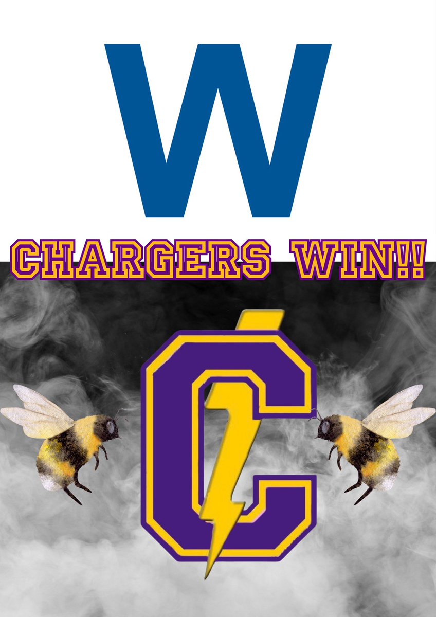 YOUR CHARGERS ARE DISTRICT CHAMPIONS WITH A WIN OVER MUNFORD 10-0!!!

@AaronAnglin07 throws a complete game through 5!!

#GATA #CPOD #BEABUMBLEBEE #STINGEM🐝 #RINGSZN