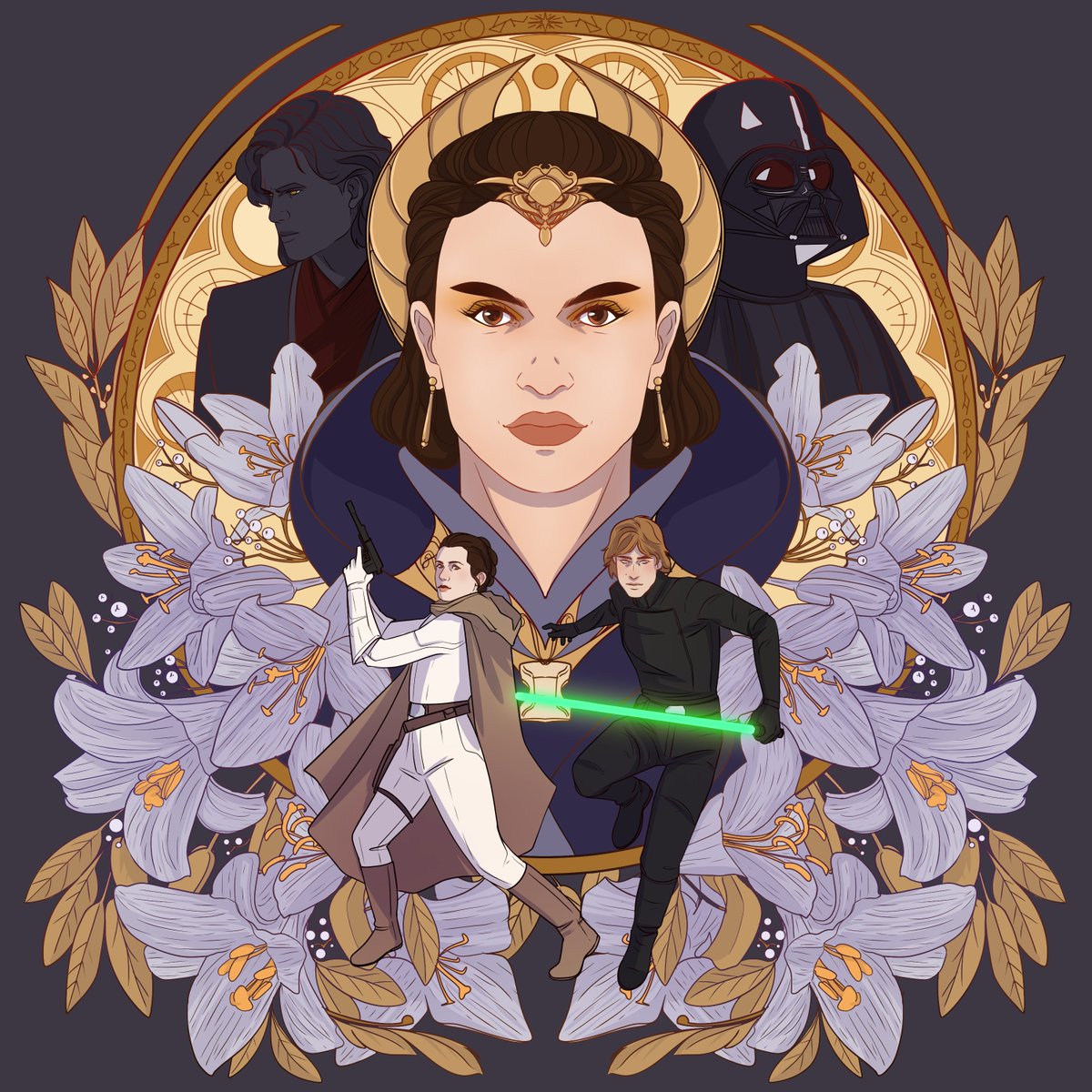 inkforwords's tweet photo. No new Star Wars art for me this year, so here are some old ones. May the Fourth be with you! #MayThe4th https://t.co/msz8cxpXmz