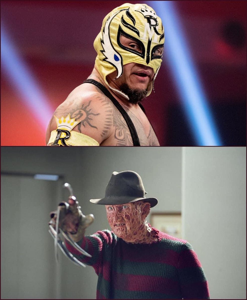 #ReyMysterio was a stunt double for #RobertEnglund in the hit 2003 film ‘Freddy vs. Jason’.