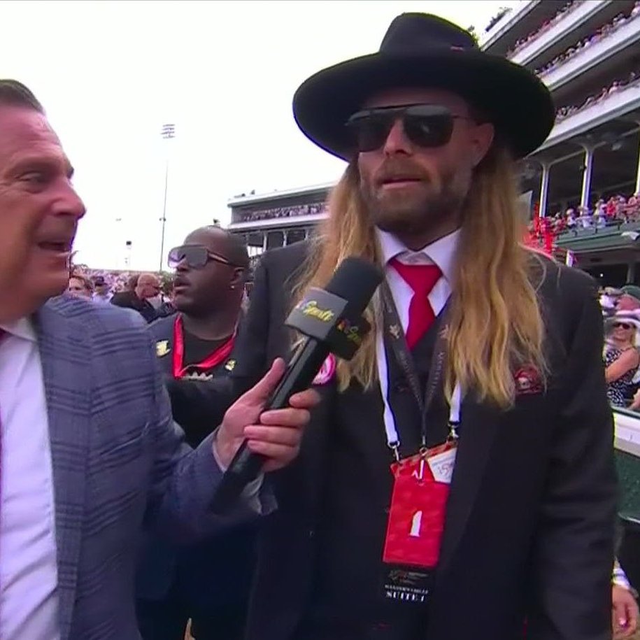 Former big leaguer Jayson Werth, an owner of the horse Dornoch, at the Kentucky Derby.