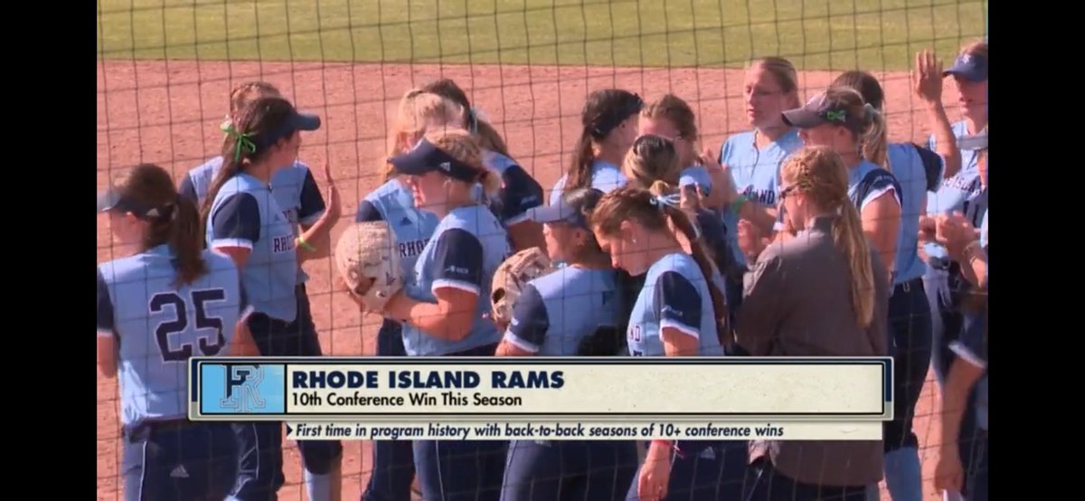 Proud is an understatement. ✅ first time in program history back to back 10+ win @atlantic10 seasons! ✅ back to back 15+ win seasons in 20 years! @RhodySoftball coaches and players grinding day by day, 🧱 by 🧱. Future is bright! @CoachWhitSB @coachakcer @coach_toric