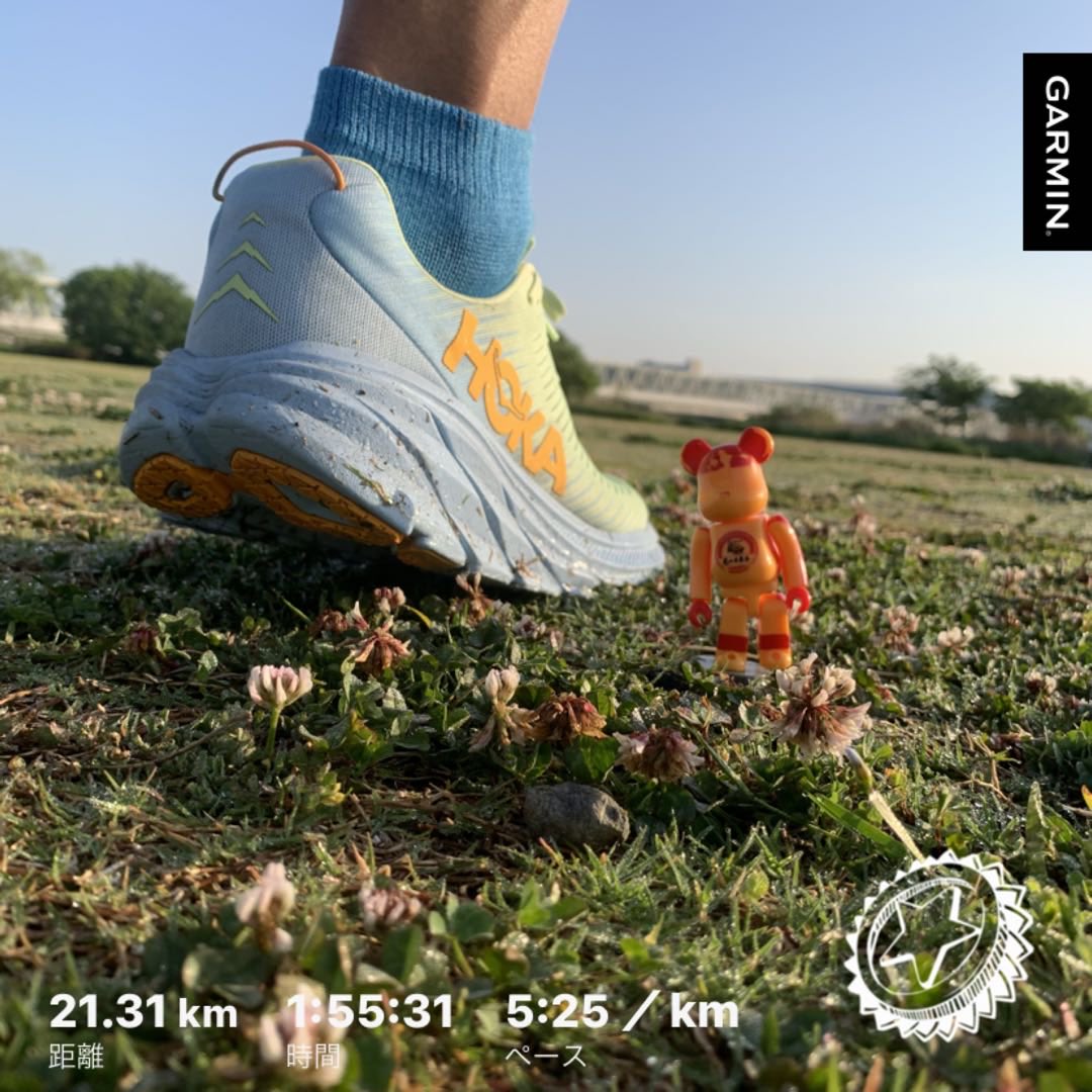 #beatyesterday #garmin #running #hokaoneone #rincon3   #bearbrick #ベアブリック #minifigures #朝ラン #timetofly #ホカラン #medicomtoy