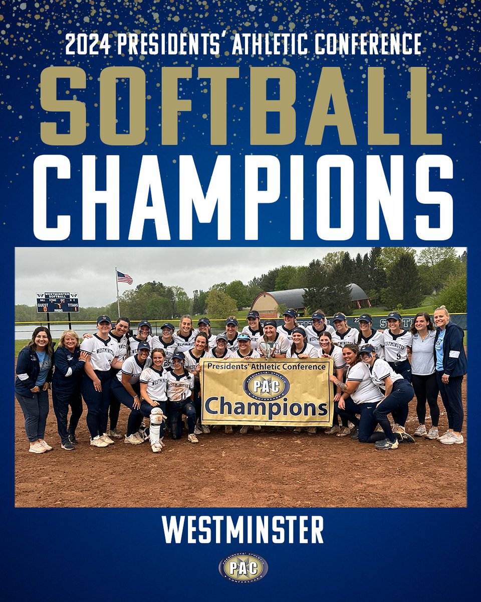 The 2024 PAC Softball Champions, the @WC_Titans ! #pacsoftball #d3softball