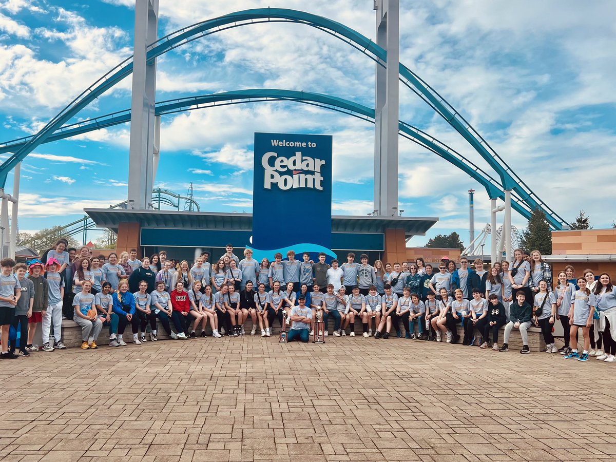 The @CanonMacMS Symphonic Band travelled to Cedar Point today where they received a superior rating, placed 1st overall, and won best overall school! Congratulations to Mr. Rush, Mr. Schrader, and all the students - C-M proud! @canon_mac