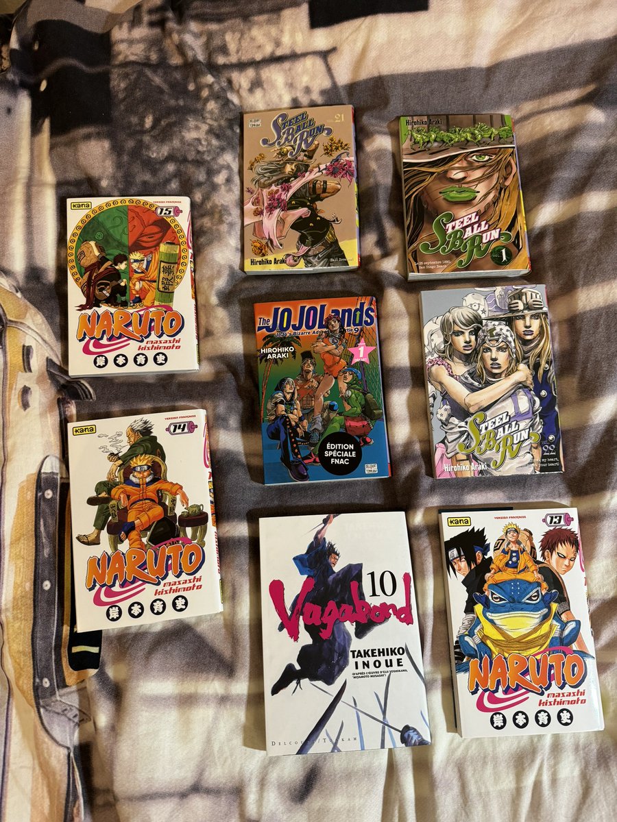 Achat manga aujourd’hui (pour le tome de jojolands j’ai du faire 3 Fnac et j’suis tombé sur le dernier tome dispo mdrrr j’suis trop content)