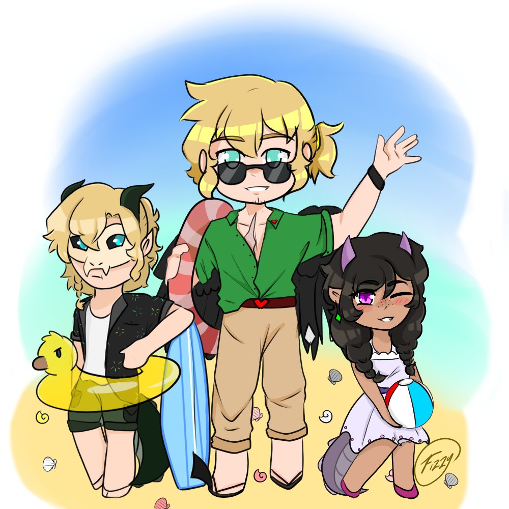 Death Family Beach episode? (no Missa ;-;) Heck ya had to draw them! #qsmpfanarts #qsmp #qsmpchayanne #qsmptallulah #ChayanneFanart #tallulahfanart #fanart #philza #philzafanart #deathfamily #art #Digitalart