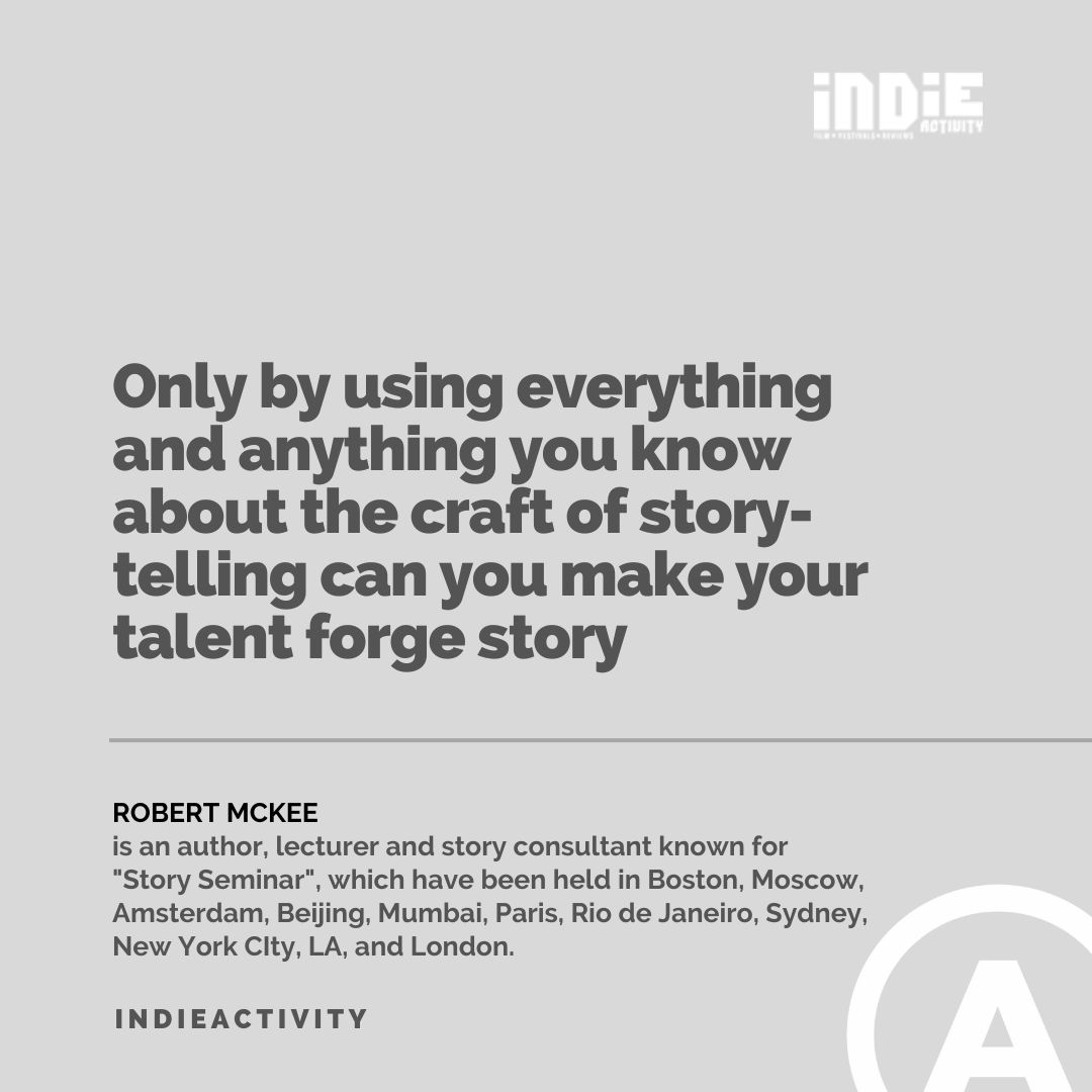 .@McKeeStory Only by using everything, and anything you know about the craft of storytelling can you make your talent forge story #quote #quotes #quotestoliveby #quotesaboutlife #indieactivity #quotesoftheday #quotesdaily #quotestoremember #quotesforyou #indiefilmmaker #indiefilm