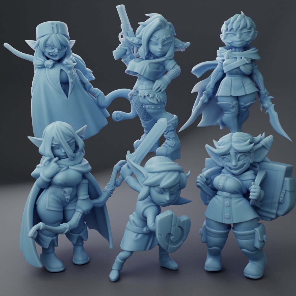 The new Goblin release is now live! You can get physical resin minis or STL files to print yourself! Again big thanks to the commission from the goblin artists who sent me the designs! @minkyew @GentlemannCo @0eff0rt @tamamonokama and @TheDansome