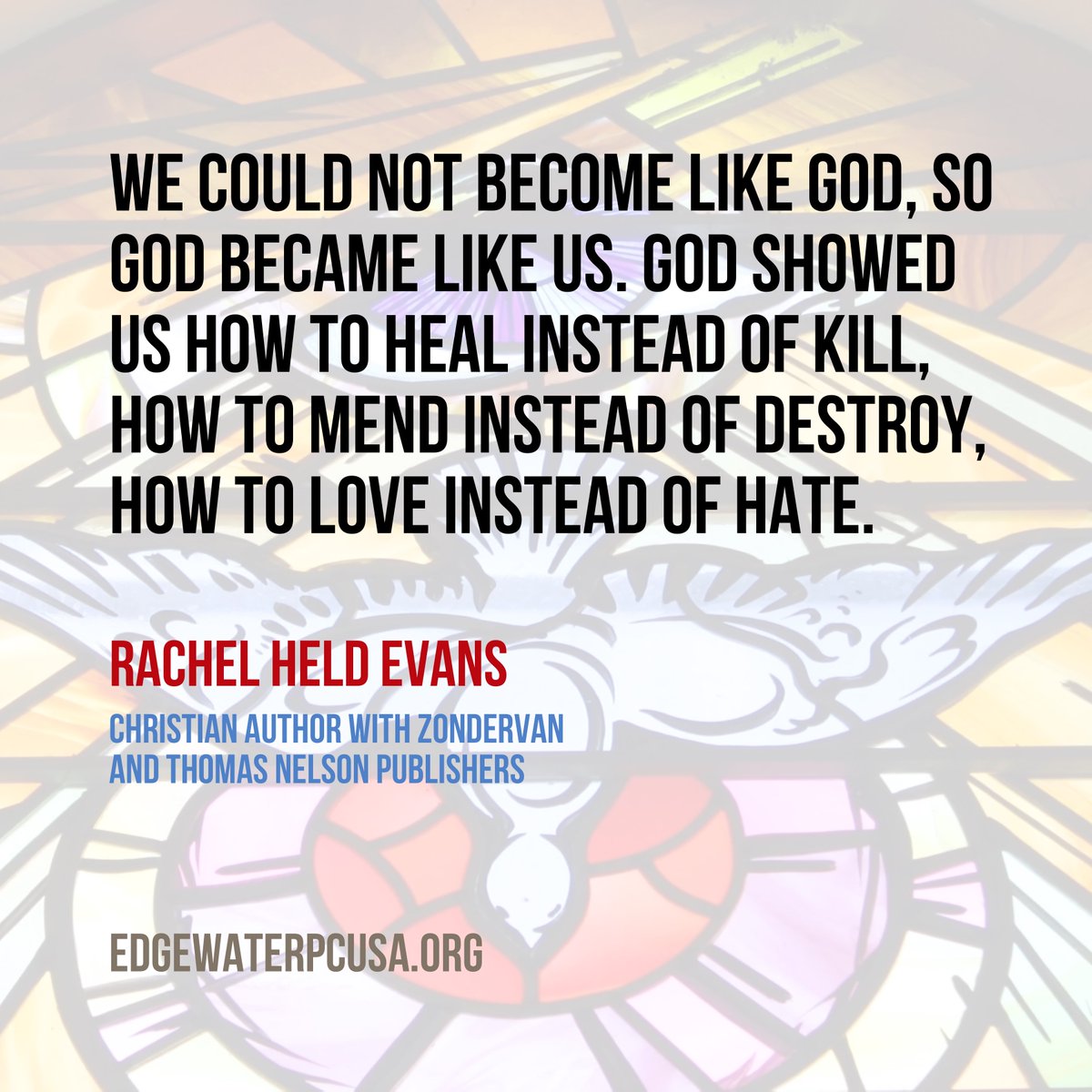 Rachel Held Evans died in 2019 at age 37. She proclaimed a Gospel of Jesus so merciful that our interpretations of Scripture may be insufficient to explain what God really does for us in the end, even in sinfulness #rachelheldevans #christianlife #evangelism #christianleadership