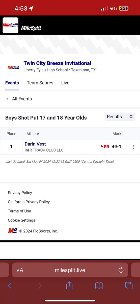 Showed up big today! <a href="/nationalthrows/">National Throws</a>