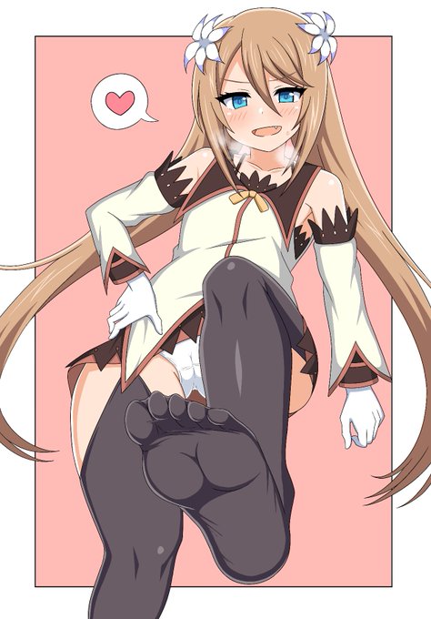 足裏を見せてくれるテイルズのマルタちゃん(Skeb絵) 