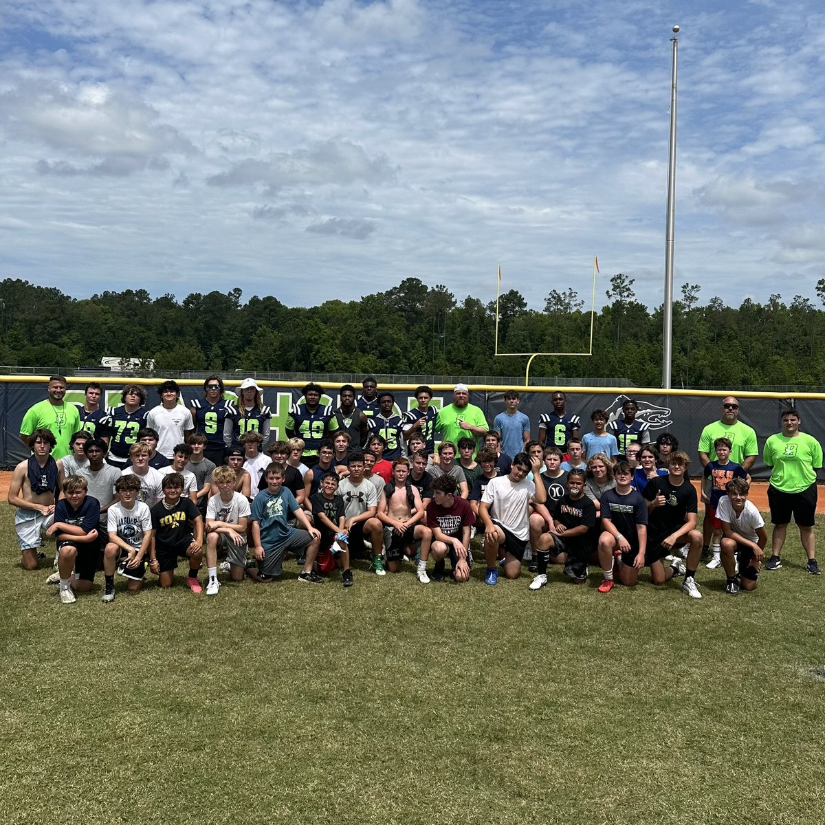 Today's youth football clinic was a huge success! The kids brought so much energy and enthusiasm to the field! We can't wait to keep the momentum going at our upcoming summer camp June 24-27th! Don’t forget to register via the link in bio! #BeachsideMade #BarracudaNation