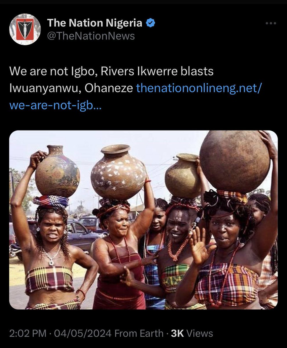 Pack out of Biafra and go to the Borno. If you don't know your history ask questions or you gerraut.
Few irrelevant dummies cannot decide for the whole Ikwerre people.