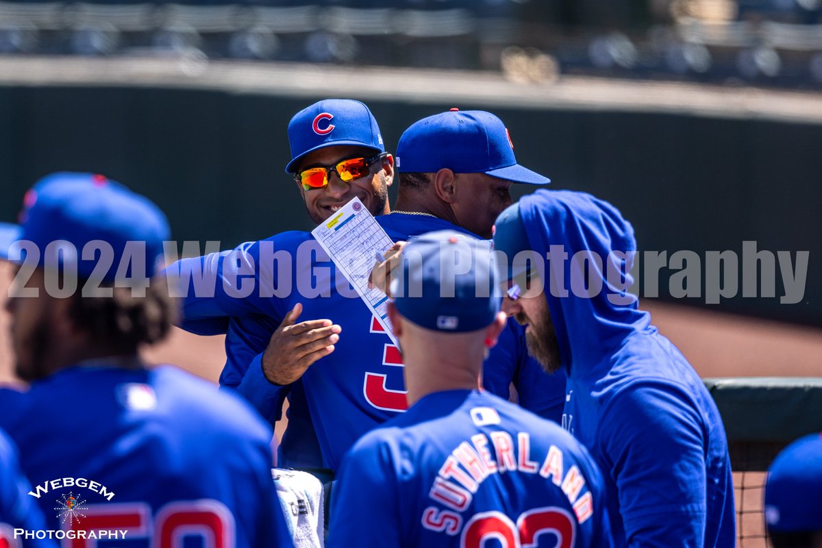 AZProspectWatch's tweet photo. 5-4-2024; Arizona Complex League (opening day)
#CoreyRay (Cubs 2024 ACL manager) gets his first win. He tried avoiding a Gatorade bath but wasn't successful.
@MiLB @MLBPipeline @BaseballAmerica @Cubs @thecubreporter @BleacherNation https://t.co/mLrxCP6THh