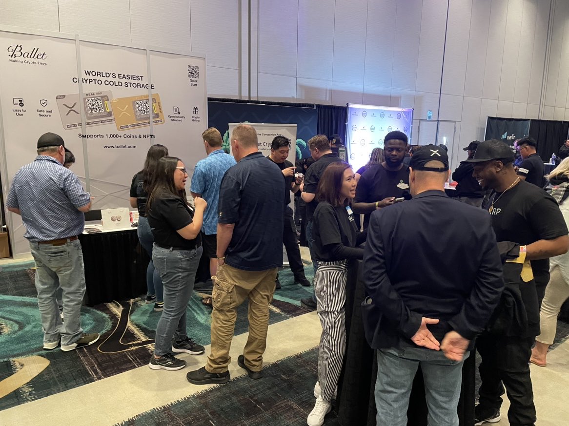 On the final day of the XRP Las Vegas conference, we continued to speak to the public about the unique advantages of Ballet's crypto cold storage products, and the critical importance of self-custodial ownership. #XRP #Crypto @Ripple