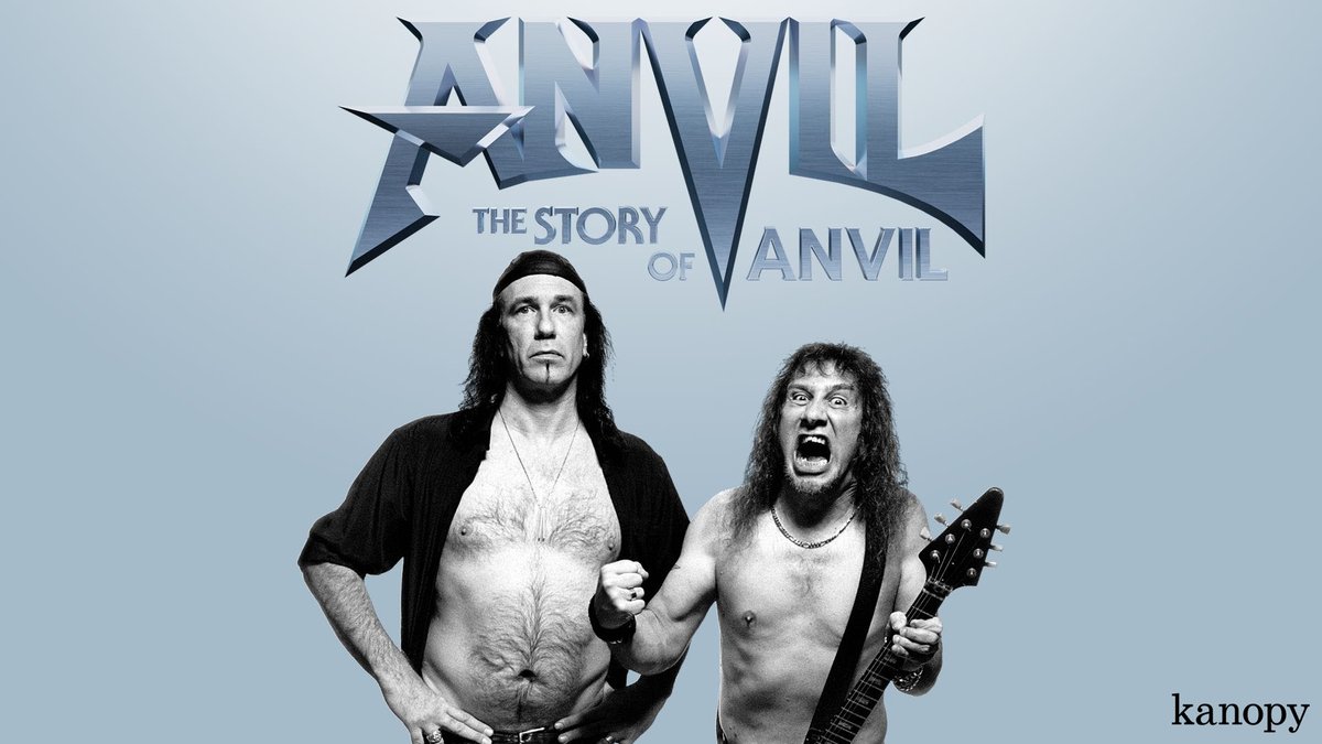 New to Kanopy! ANVIL: THE STORY OF ANVIL (2008) In 1982, Anvil delivered a seminal album and then fell off the radar. Follow the band as they reflect on failure, friendship, and an impossible dream. kanopy.com/product/anvil @utopiamovies #filmsthatmatter Available: 🇺🇸|🇨🇦|🇦🇺