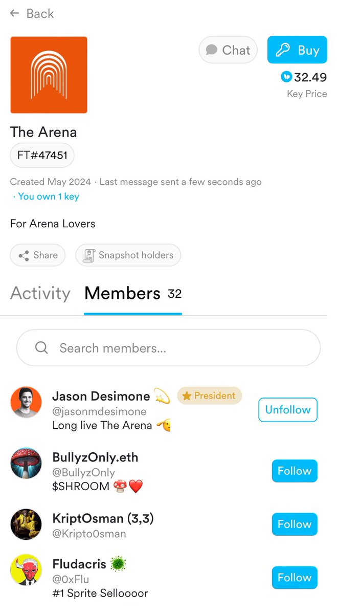 zachamoto12's tweet image. #TheArena club is going insane on #FriendTech