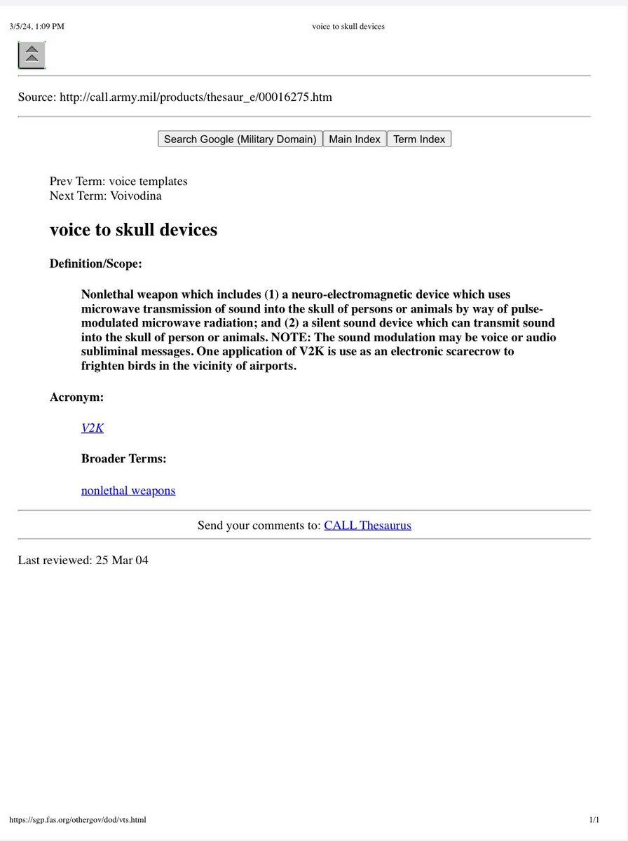 #V2K Why did the US Army delete this page from their website - around 2003-2004?