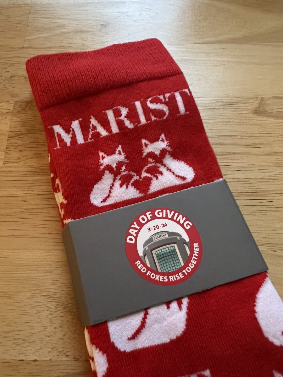 I think I’ve found my official graduation socks … @Marist