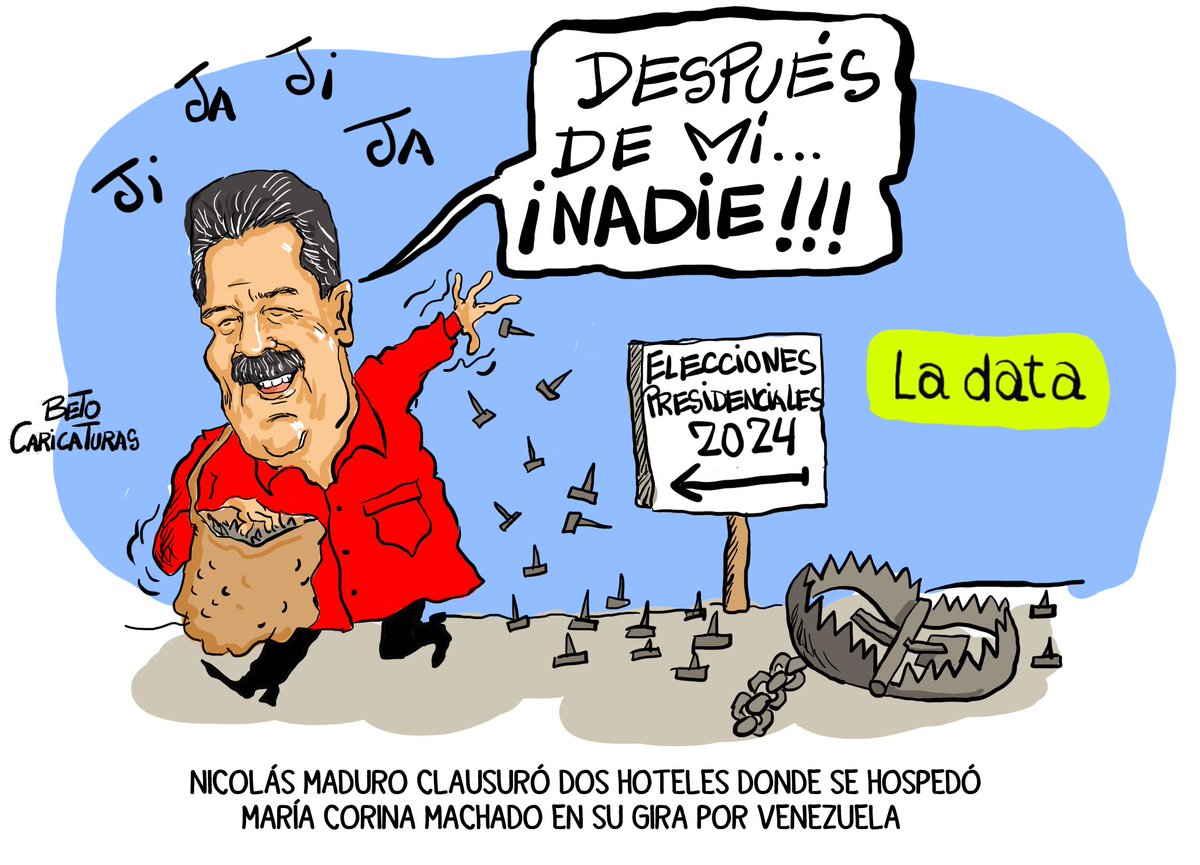 Ambos hoteles fueron suspendidos por 22 y 30 días, después de que hayan albergado a la opositora política de #NicolásMaduro, #MaríaCorinaMachado.