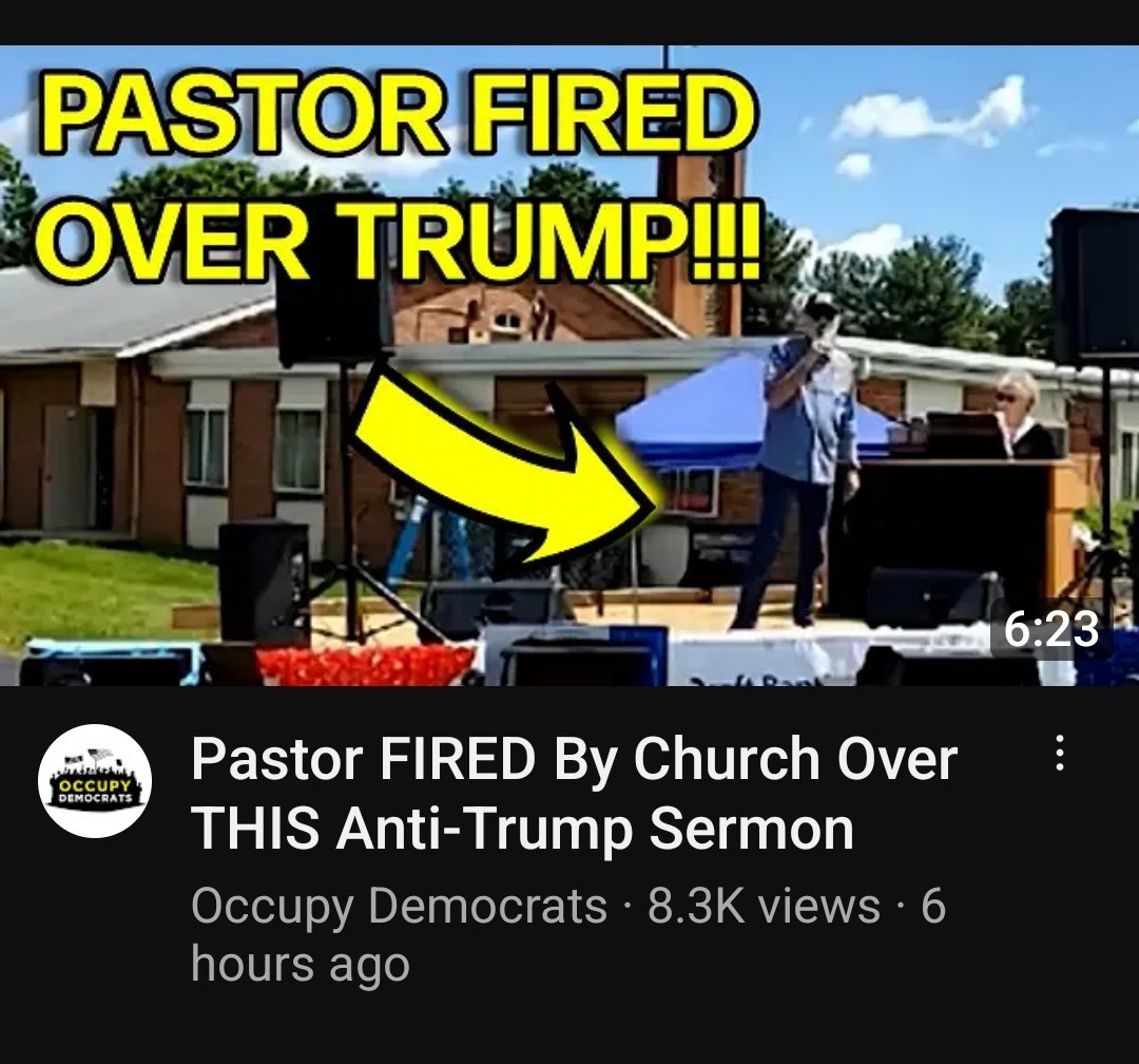 #Evangelical #Christians ?
That's hardly the case when you FIRE a pastor you've followed for 14 years because he speaks the hard #truth about the massive sinner #DonaldTrump

#TrumpBeforeGod
#Trumpian #TrumpCult 
#MAGACultMorons 
#GOPHypocrisy #Liars 
youtu.be/04GsnBo7Q0A?si…