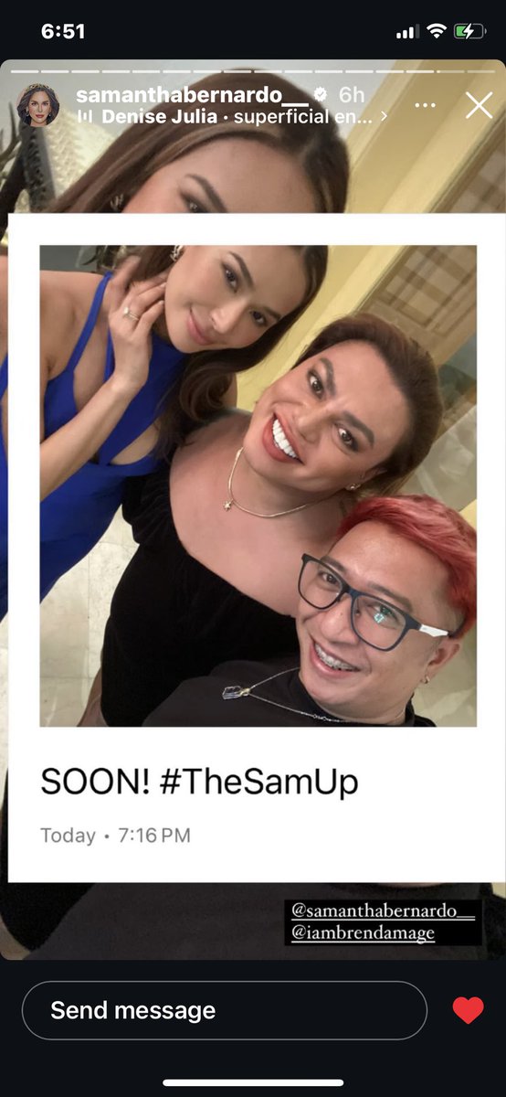 mama brends on the sam up s2 soon!! 💖✨

📸: ate @SamBer_Official / jrcons’ ig story | 5.5.2024 🤍

#SamanthaBernardo #SamBer #SamLy #TheSAMUp