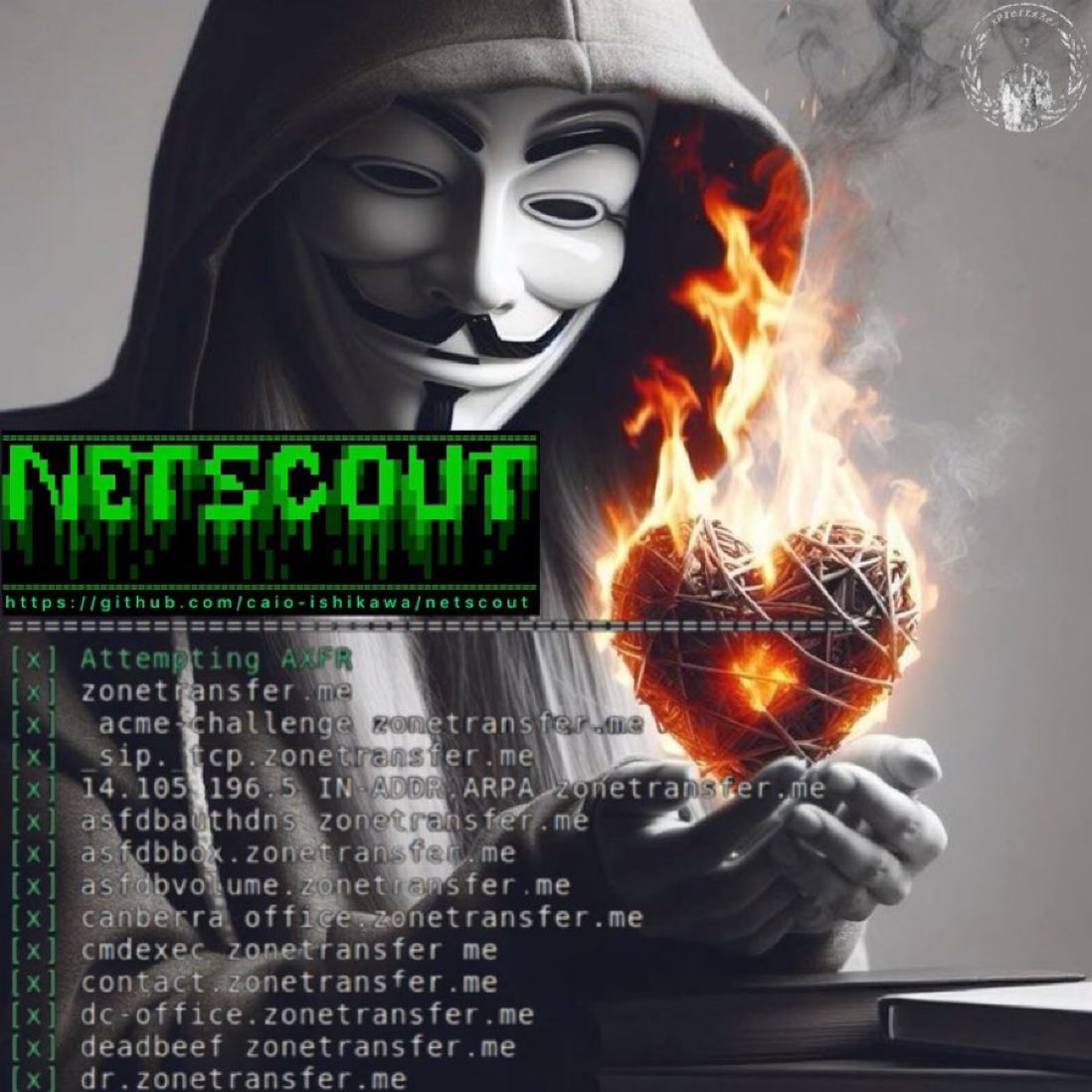 #OSINT Tool: #NetScout that finds domains, subdomains, directories, endpoints and files for a given seed URL.

#hackingtools #blackhat #CyberSecurity #CyberAttack #infosec #hacktheplanet #hacking #hack