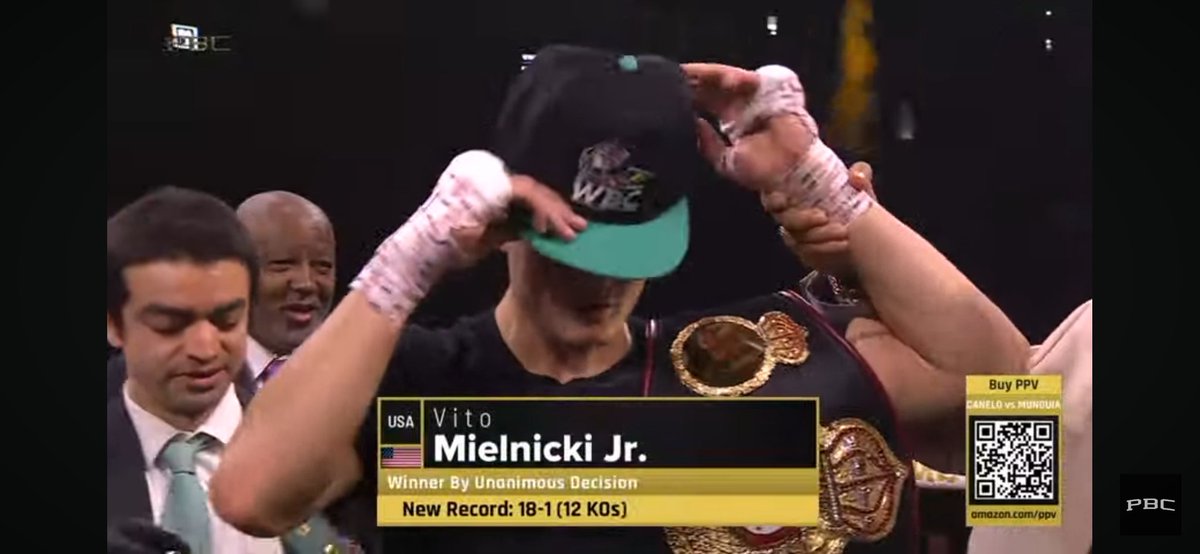 Vito Mielnicki improves to 18-1 (12KOs) with the unanimous decision win over Ronald Cruz

Follow @yourboxingfix for everything boxing!

#boxing #boxeo #fight #fighters 
#boxinglife #boxinghistory #boxers #sports  #boxingfan #boxinghype  #boxingtalk   #Boxer
