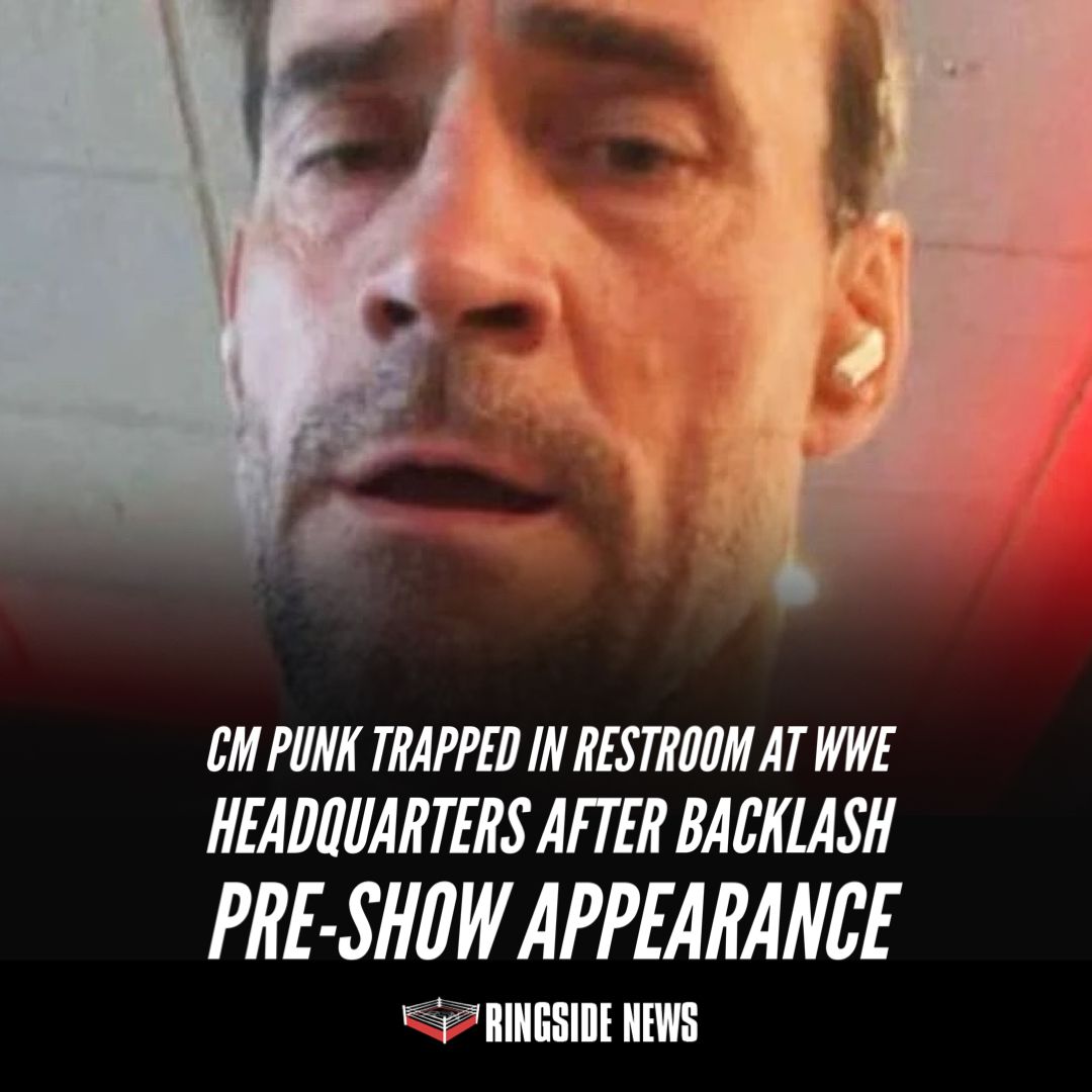 #CMPunk Trapped in Restroom at #WWE Headquarters After #WWEBacklash Pre-Show Appearance ringsidenews.com/2024/05/04/cm-…