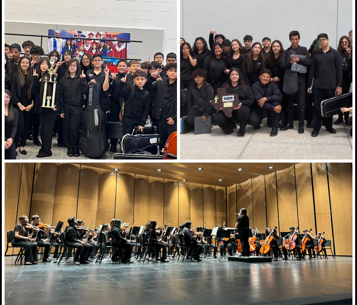 Extremely proud of all of our Eastlake MS Orchestra students! Congratulations on a great 1st competition season! Thank you for all of your hard work! 💜🖤🩶🎻