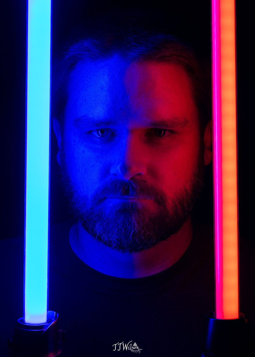 May the Fourth be with you! #portrait #portraitphotography #lowkeyphotography #lowkeyportrait #moodyphotography #lightandshadow #savisworkshop #starwarslightsaber #lightsabers #starwars #jedi #sith #disneyhollywoodstudios #photography #pictureoftheday #shotoncanon #canon #eosr