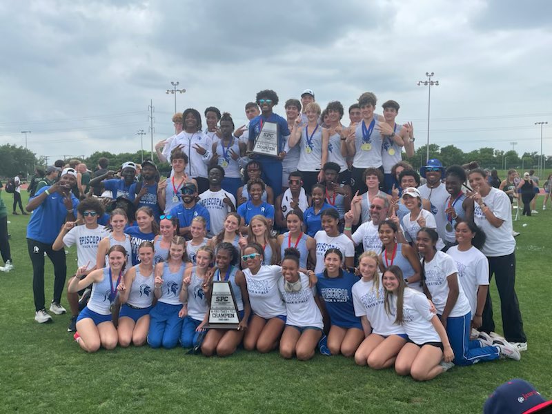 Here we go…Girls AND Boys Track are SPC CHAMPS!! 💙💙🏆🏆                       👏 GO KNIGHTS!! 👏 #KnightsStandOut