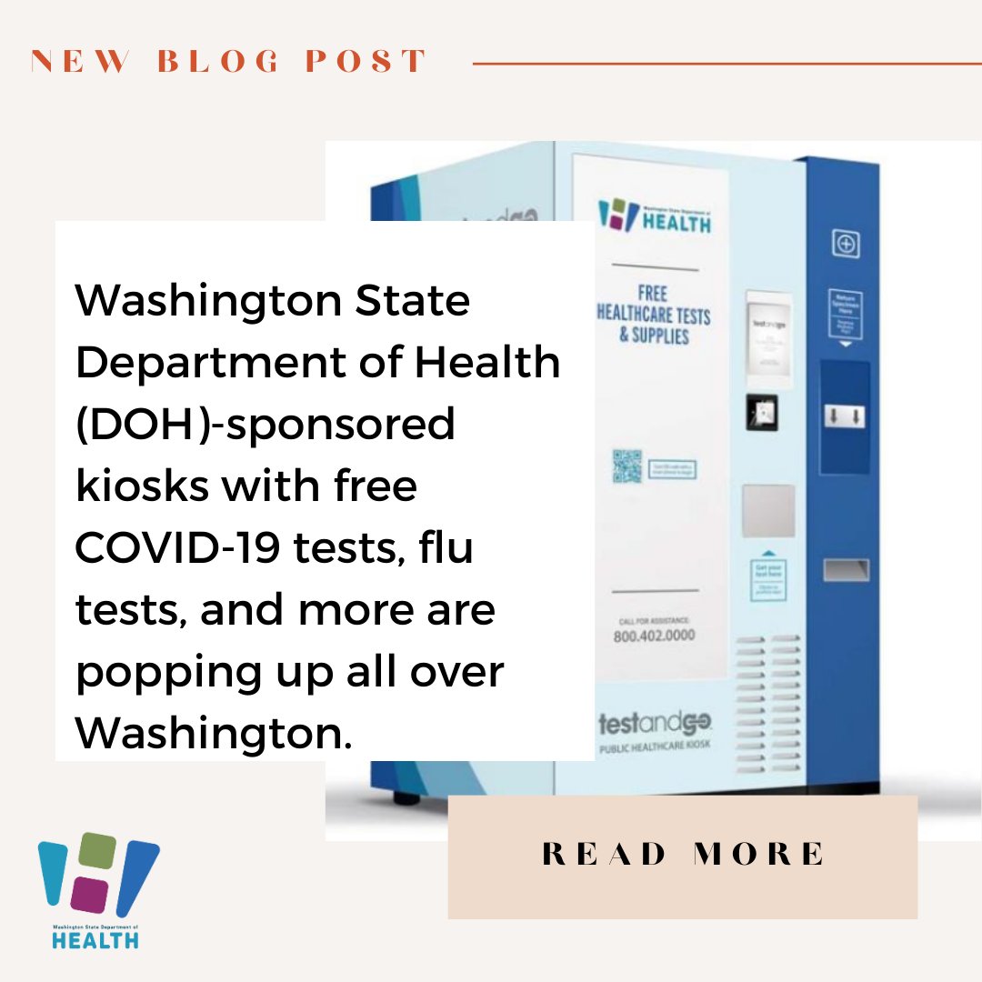 Need a rapid health test? Try our kiosks! Read our latest blog post to find out what they provide, and where to find them: bit.ly/3UCICUq