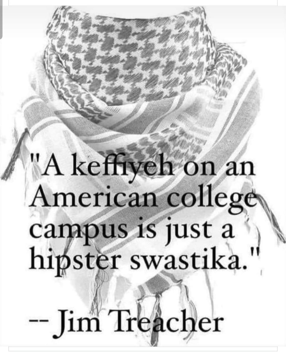 @VivaIsraeli @ShelleyGldschmt Little do all these campus dupes sporting keffiyehs as a fashion statement know that they're an adaptation of the ancient Jewish 'sudra' worn in the mideast since antiquity. Just something else stolen from the Jews by the 'Palestinians™' (including their name itself!)
