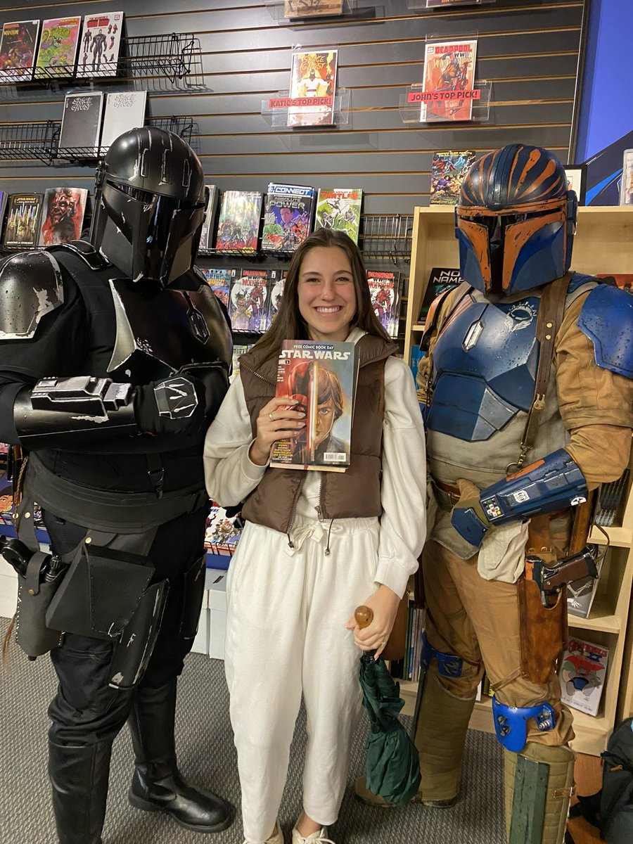 Excited to have snagged some comics for the classroom on Free Comic Book Day! <a href="/comiclogicva/">Comic Logic Books & Artwork</a>