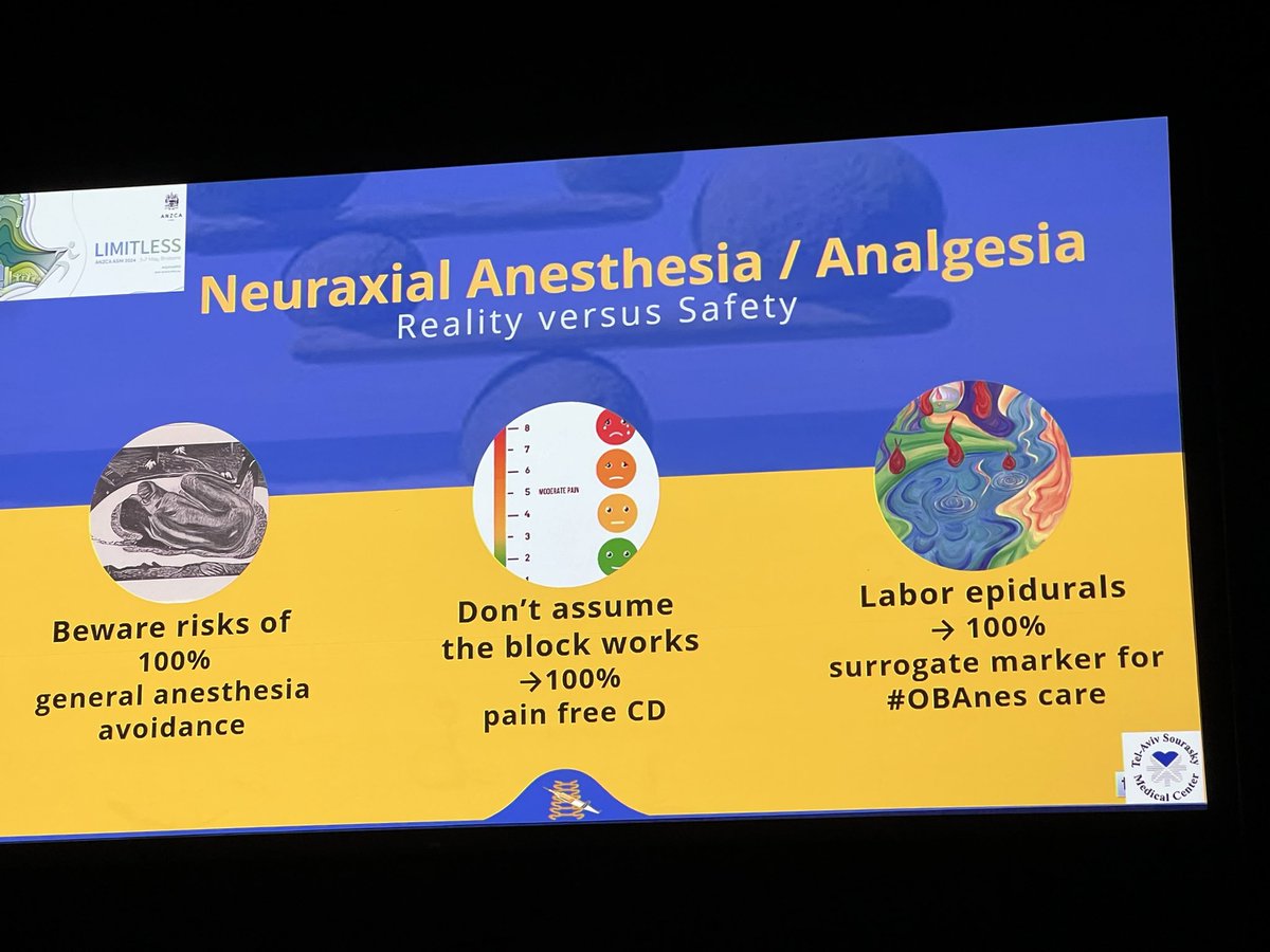 Great obstetric lecture at the @ANZCA #ASM24BRIS plenary this am. So good for all of us involved in obstetric anaesthesia. Great summary of recent literature & tips for practice very clearly presented 🙏