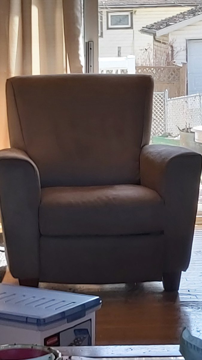 My $50 Recliner. Steam cleaned it. #Frugalliving