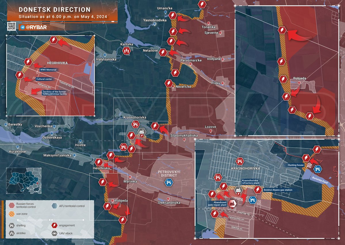 #Krasnohorivka sitrep 04.05.2024

#Donetsk #NATORUSSIAWAR