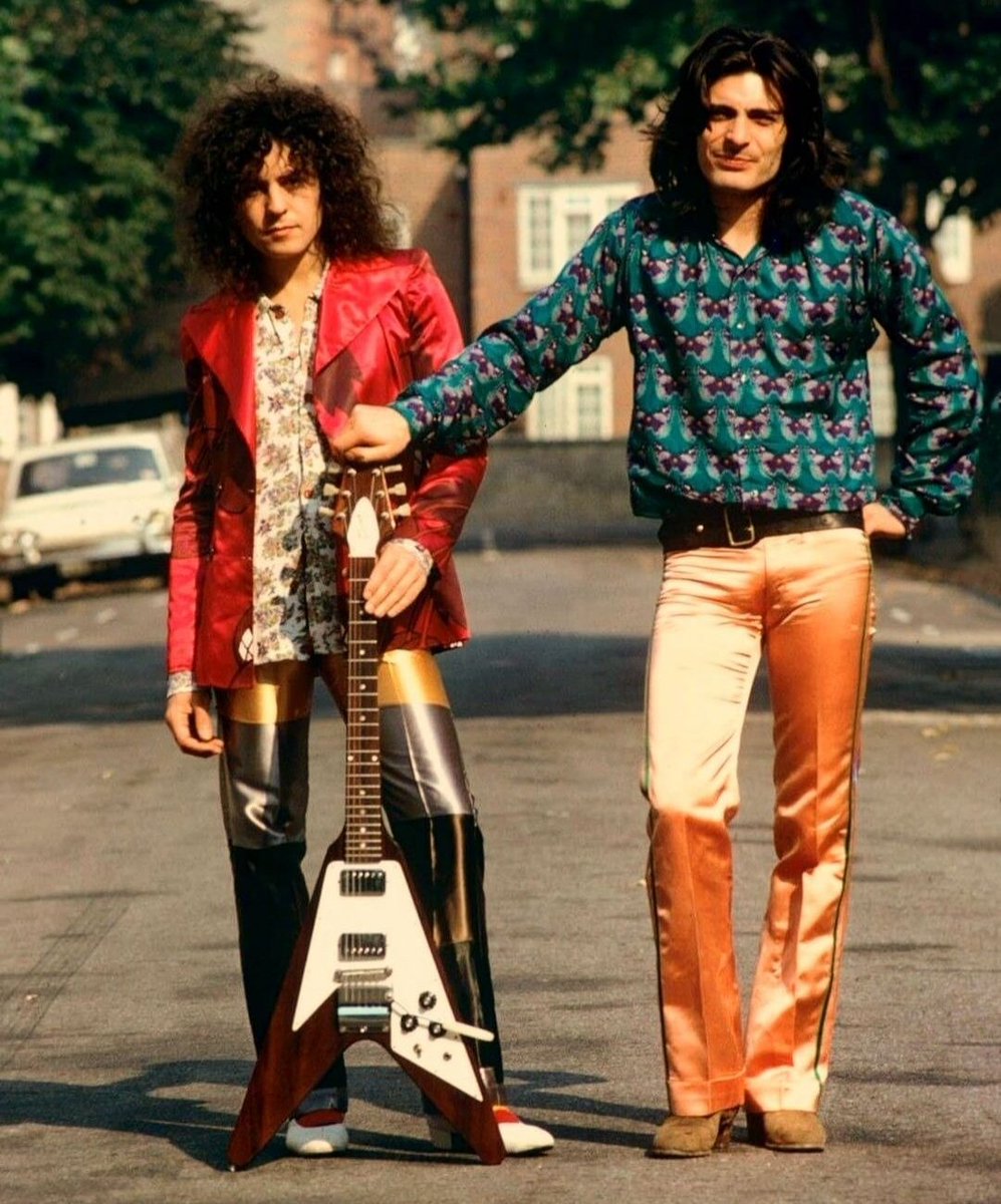 Marc & Mickey 1971...🔥🎸
#MarcBolan #MickeyFinn #GibsonFlyingV