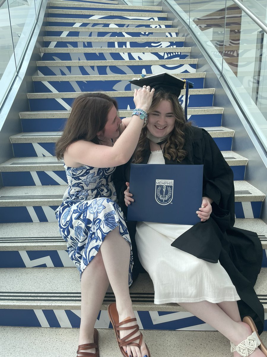 teihurst's tweet image. my sweet girl graduated with her masters today. so lucky to love and know her. 🩵