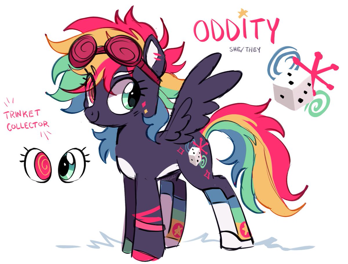 another colorful oc,, might change her design but for now this is Oddity :D

#mlp #mlpoc #mlpfim #mlpart #ocart #oc