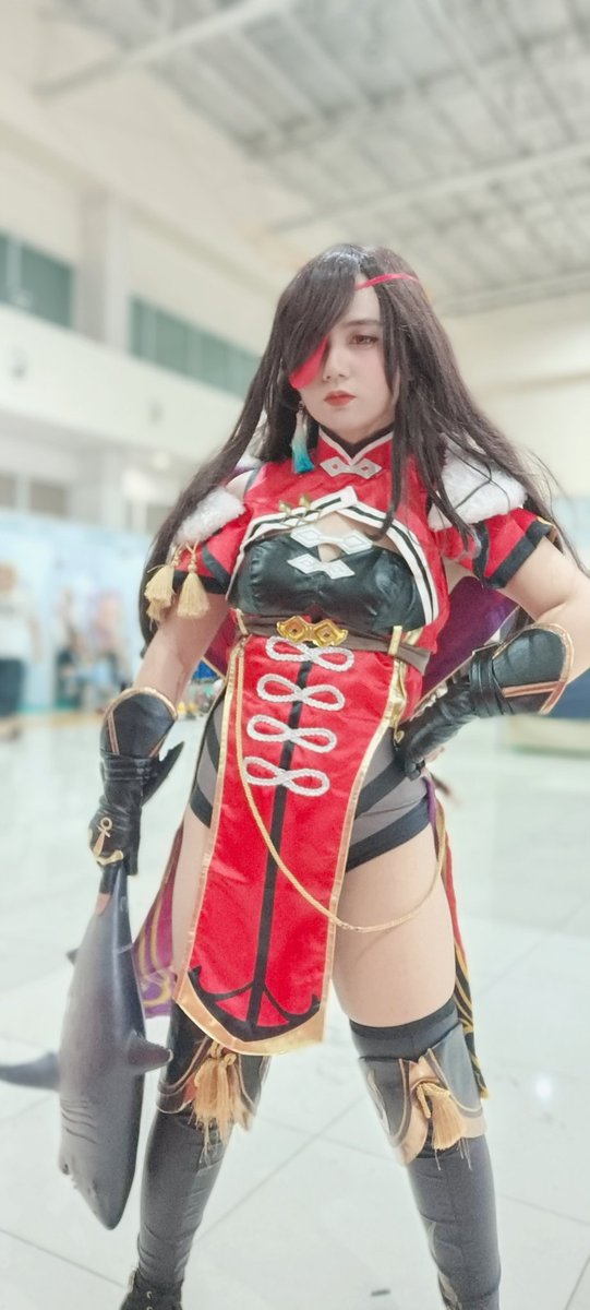 MayuShiraimu's tweet photo. Pinoy Otaku Festival (POF) 2024: YUME Day 2 as Beidou from Genshin Impact!! 

#PinoyOtakuFestival #POFYume #POF2024 #RedCloudInteractive #GenshinImpact  #genshinimpactcosplay  #beidou #captainbeidou #原神 #cosplayer #cosplay #beidougenshin #beidougenshinimpact https://t.co/gRVouCLGaq
