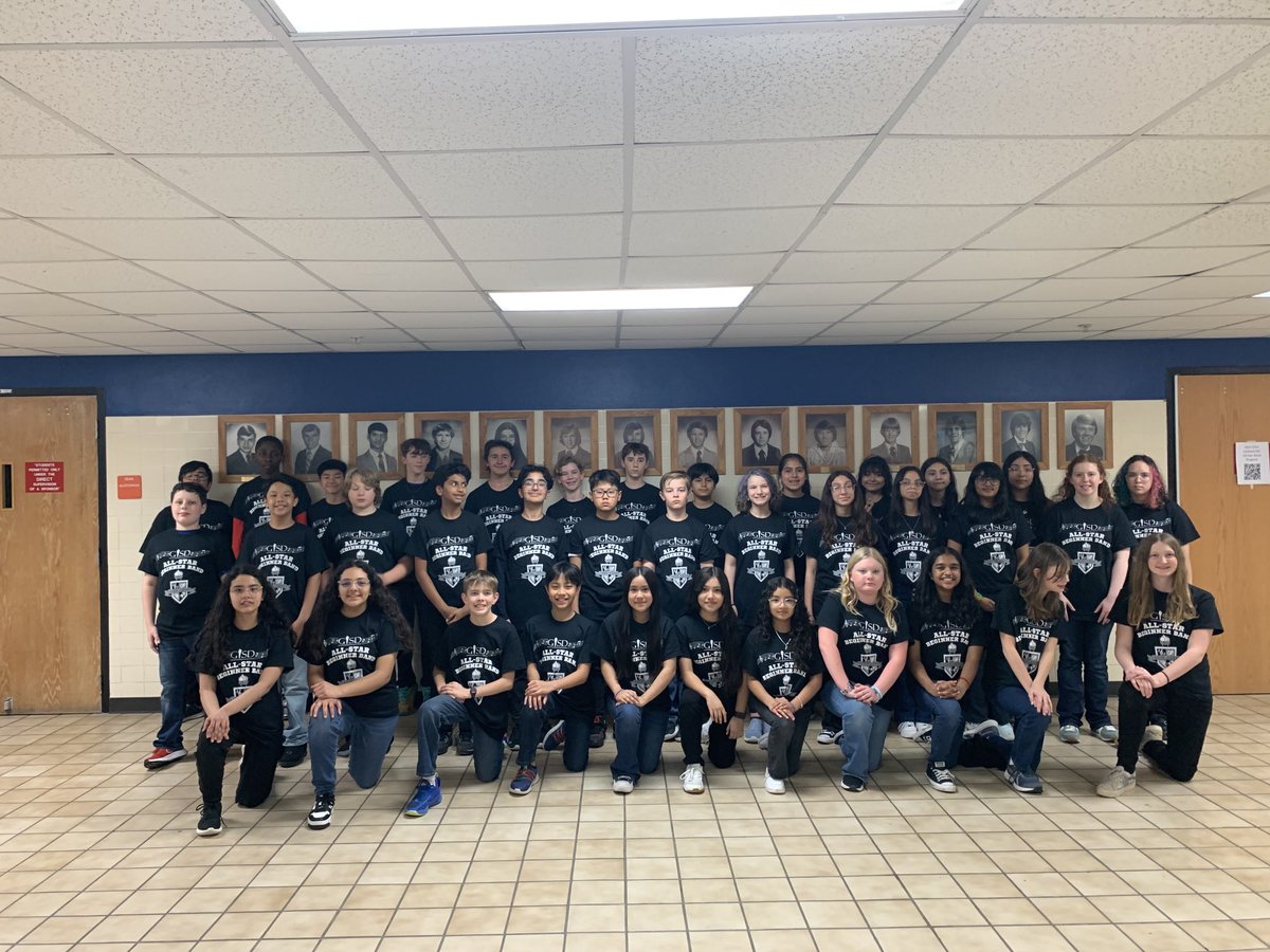 Austin Academy Eagle Band contingent for today’s GISD All-Star Beginner Band!  These kids are fabulous musicians!  #@aae_band #theGISDeffect