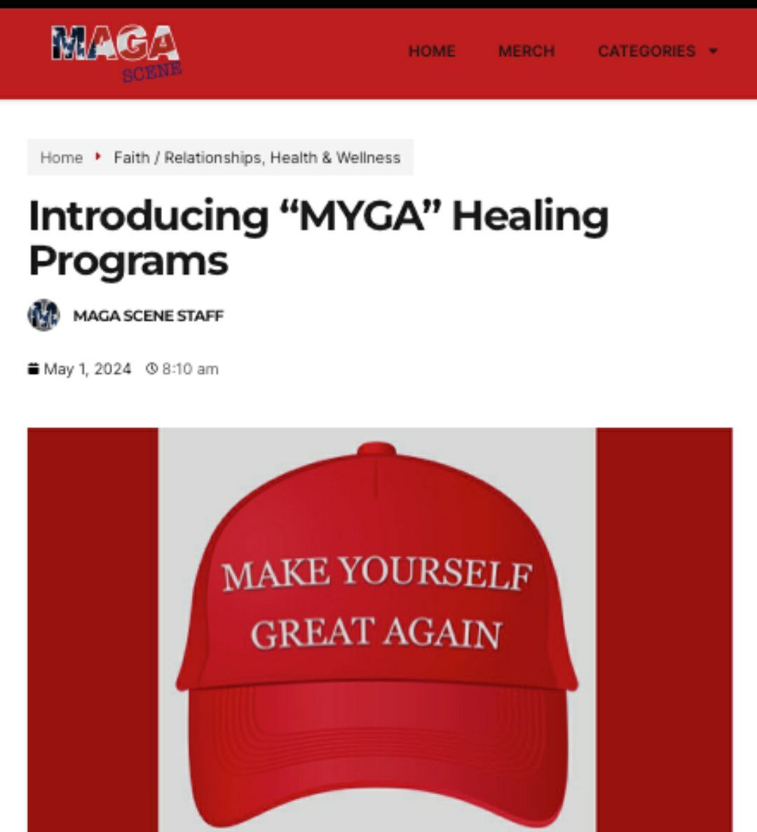 @1legpatriot80 📌MAGA Scene 🇺🇸 🔥 Introducing “MYGA” Healing Programs 'MAKE YOURSELF GREAT AGAIN!' magascene.us/introducing-my… @MAGA_Scene Truth, X, & IG