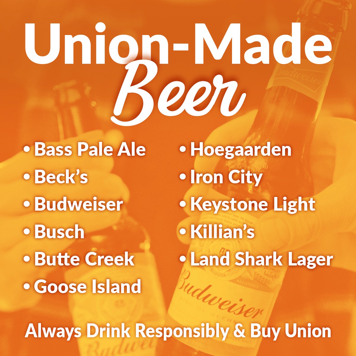 Enjoy a #UnionMade beer this weekend! #LiUNA #FeelThePower