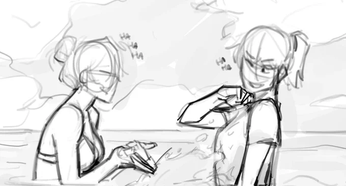 Making a smol comic of my ocs coz I realised I can do that